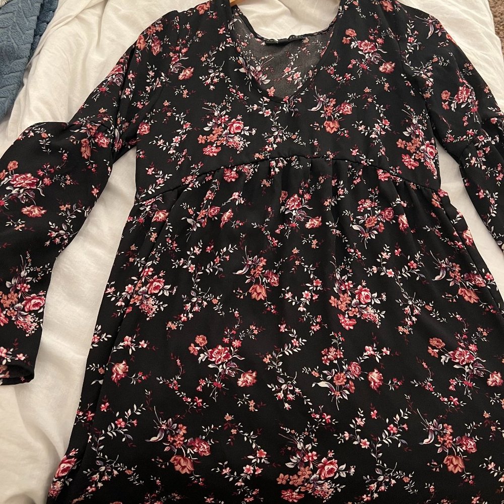 Floral Bell Sleeve Dress